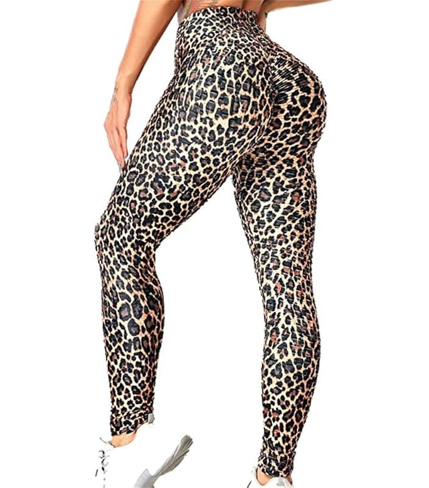 VIVICOLOR Leopard Workout Legging for Women Leopard Printed
